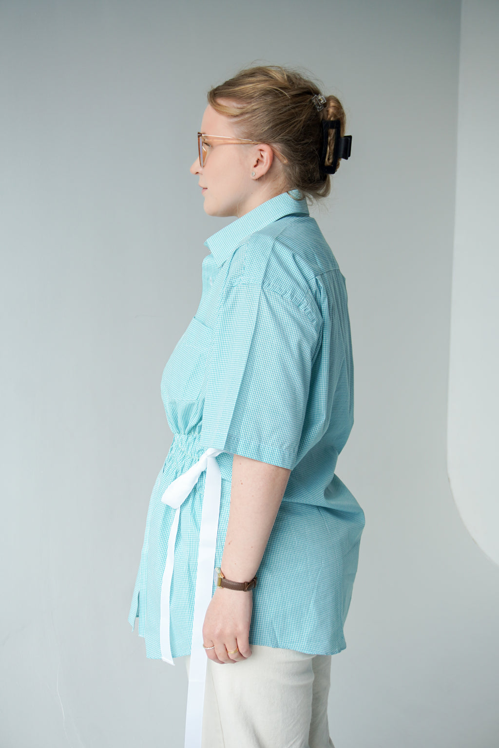 Sea-blue shirt