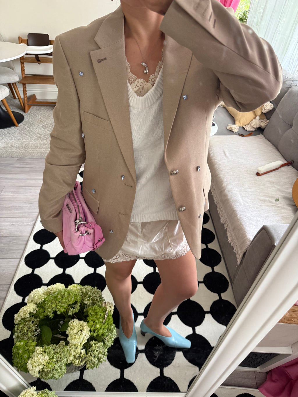 Blue as the sea Upcycled blazer
