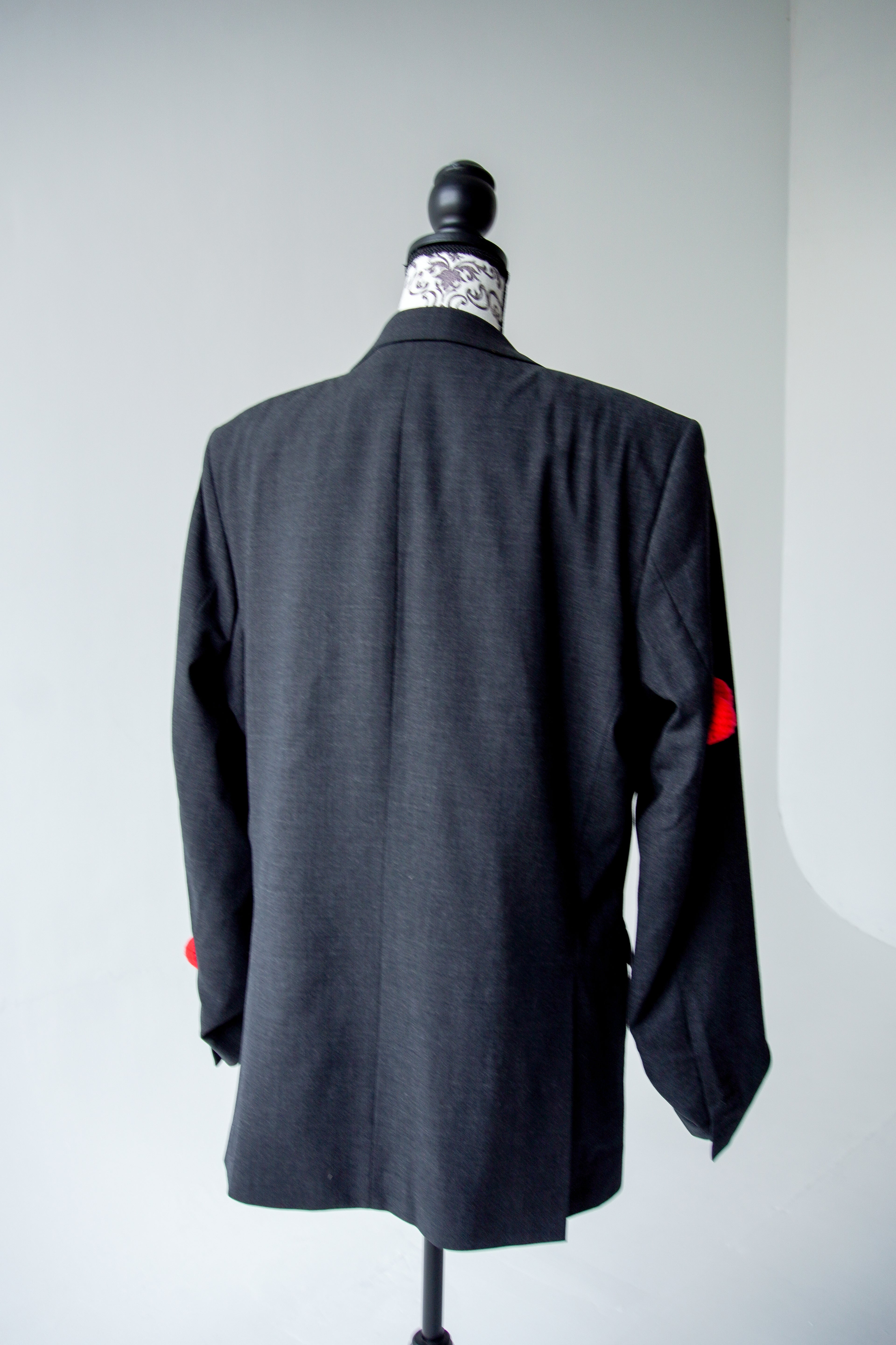 3-D hearts blazer