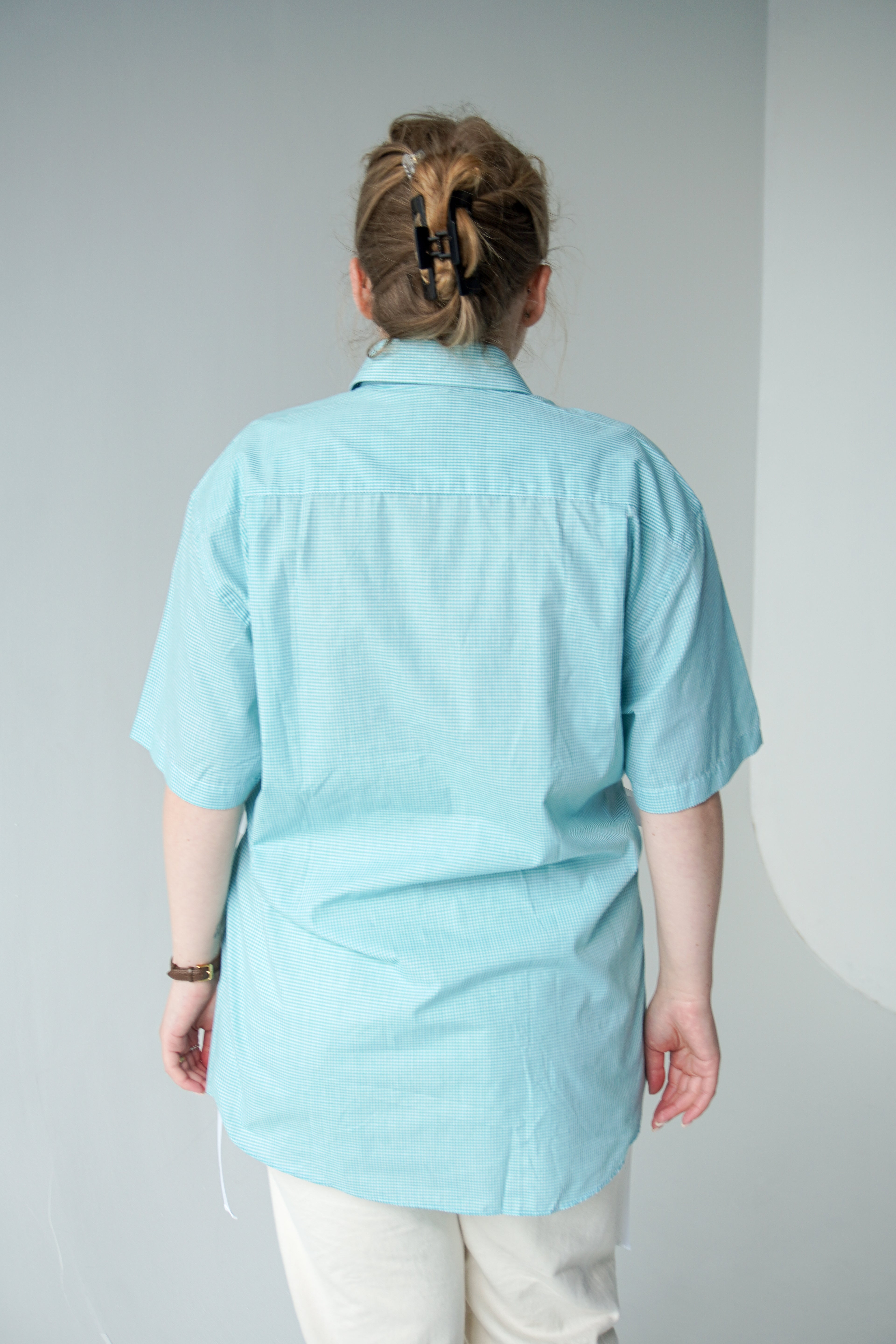 Sea-blue shirt