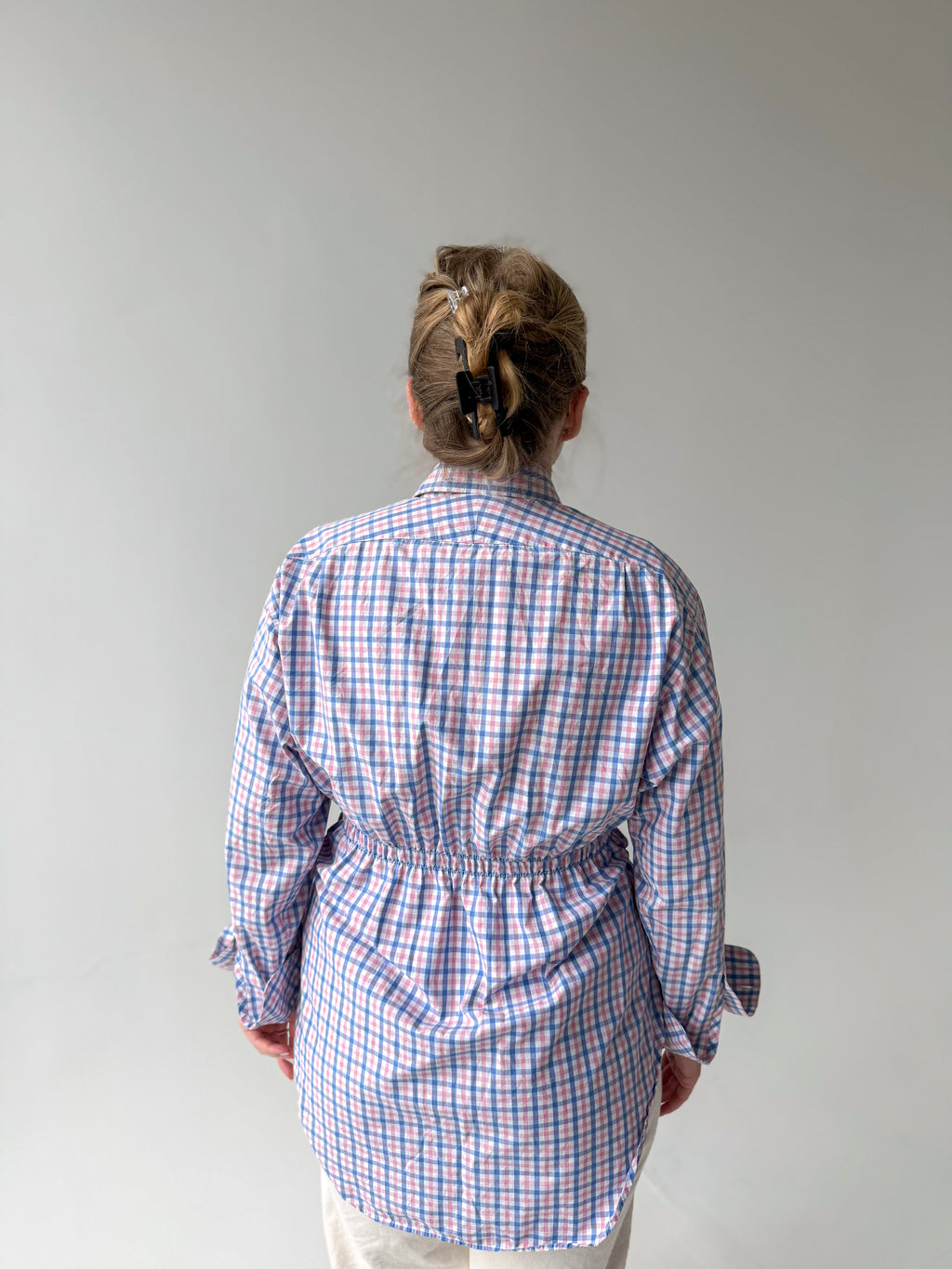 Fitted checked shirt
