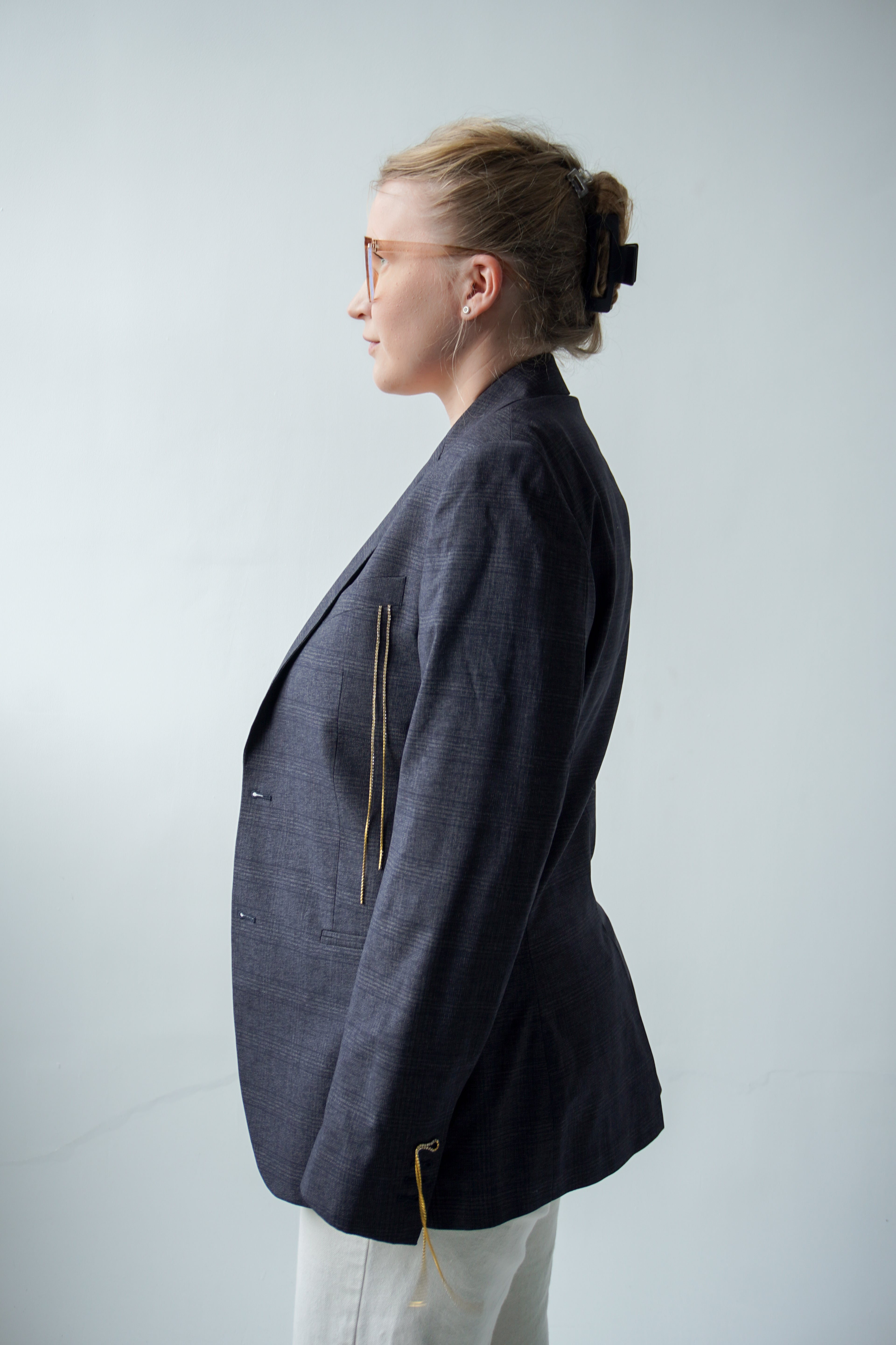 Shaped-Waist Blazer