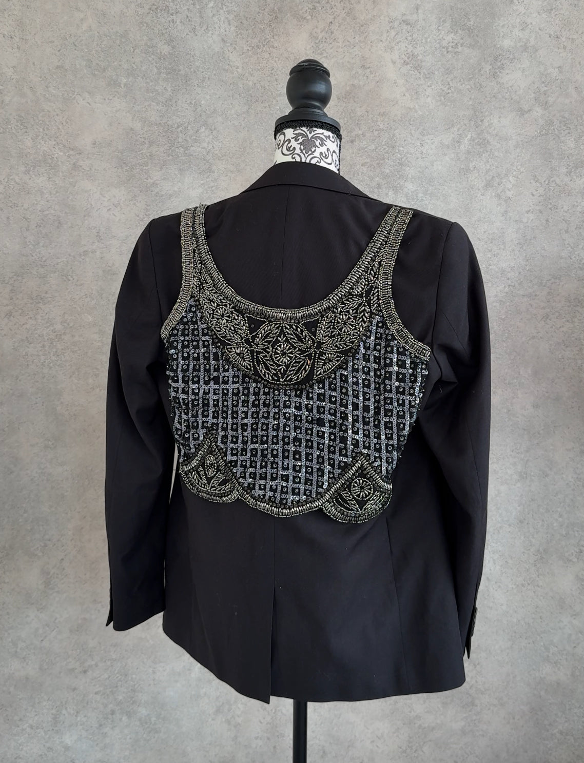 Embellished Black Blazer