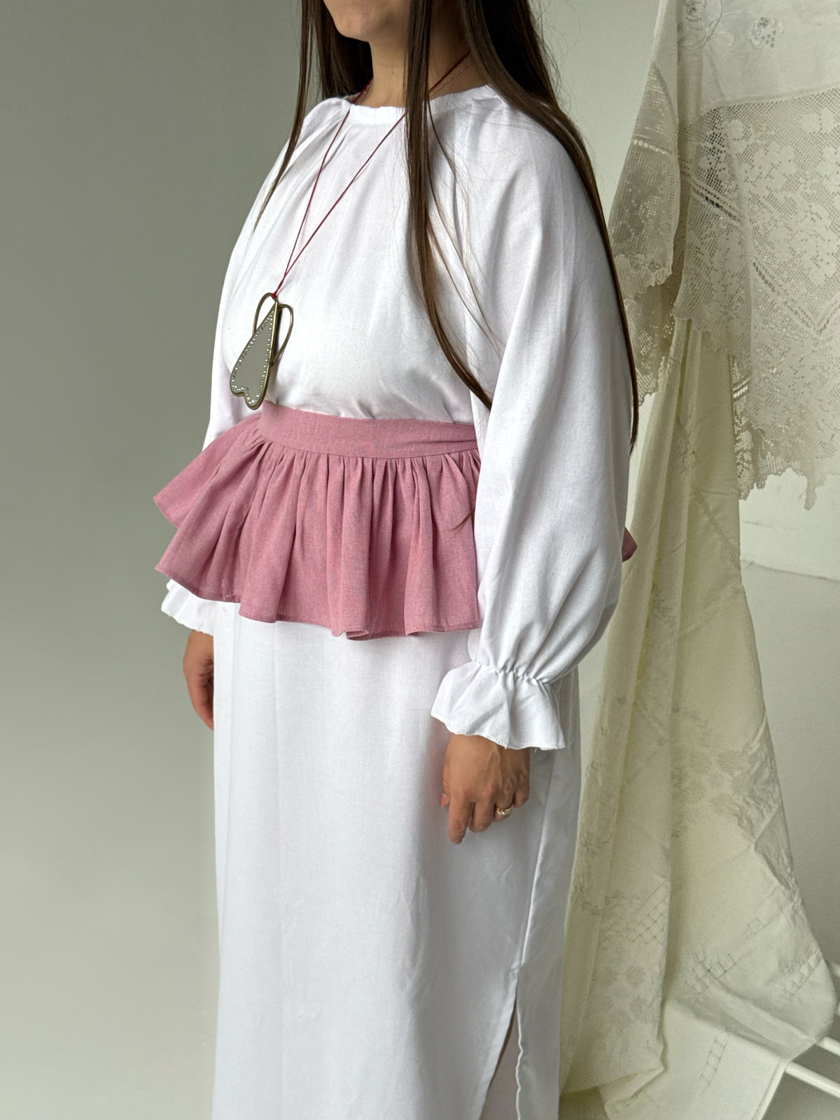 Leliya basque belt ( in pink color