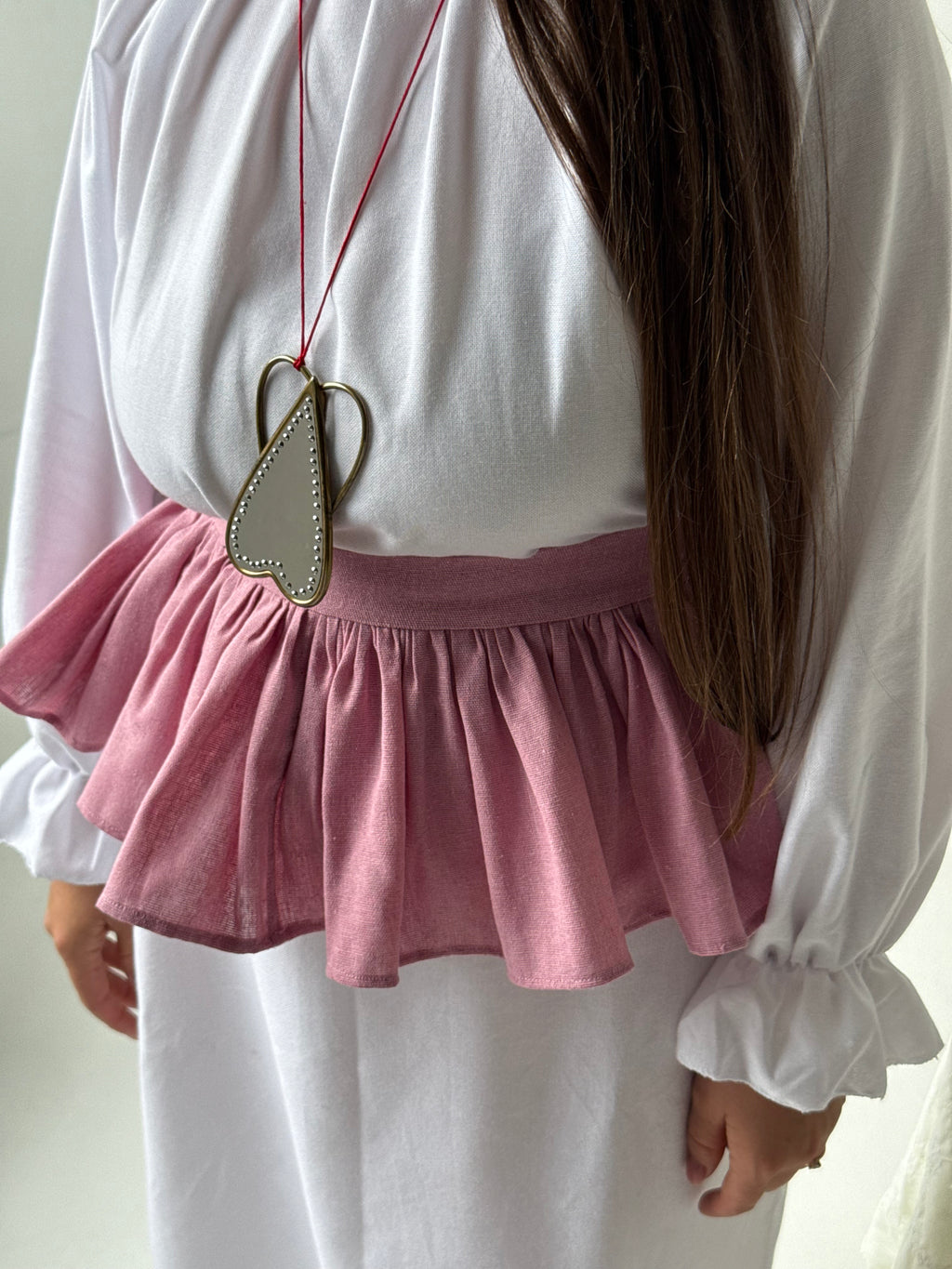 Leliya basque belt ( in pink color
