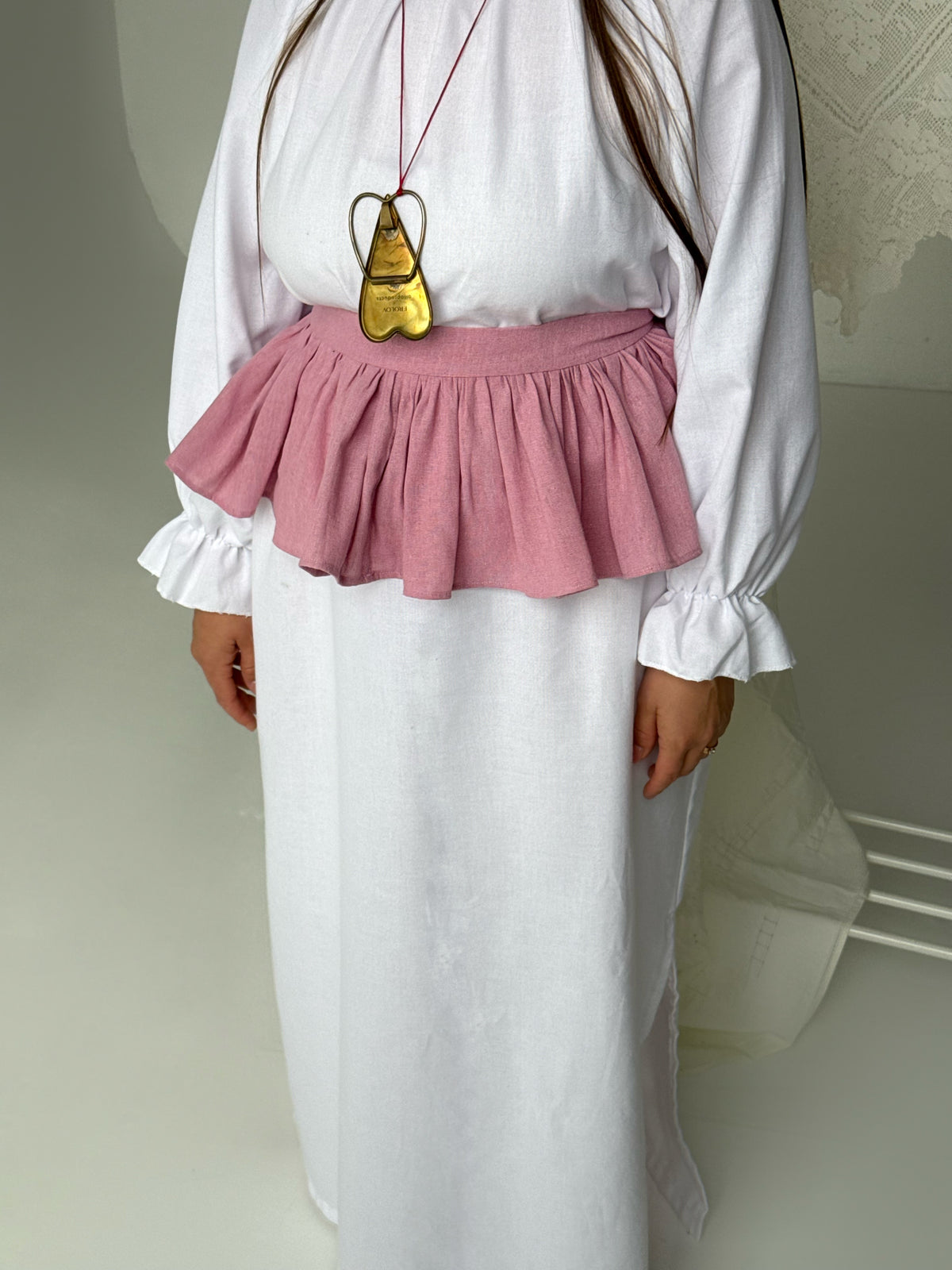 Leliya basque belt ( in pink color