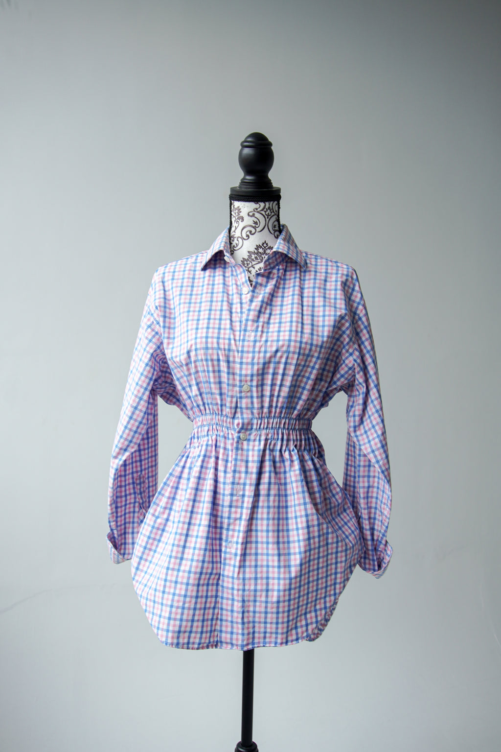 Fitted checked shirt
