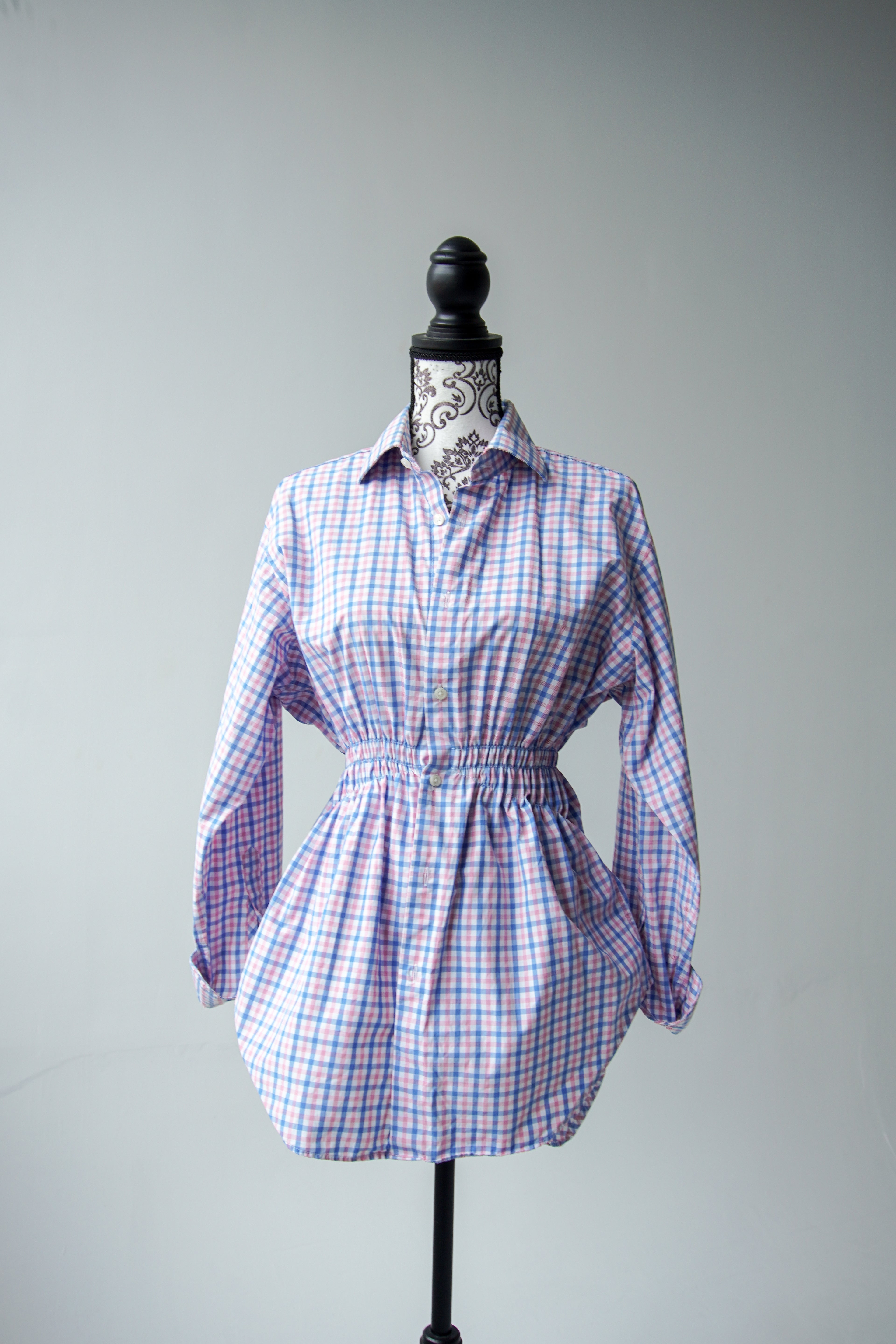 Fitted checked shirt