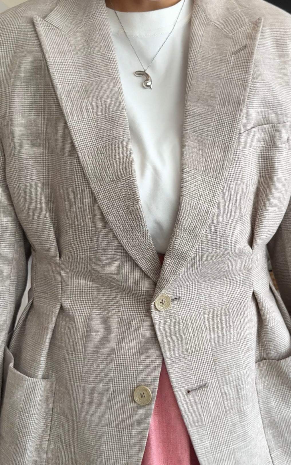 Tailored Check Blazer