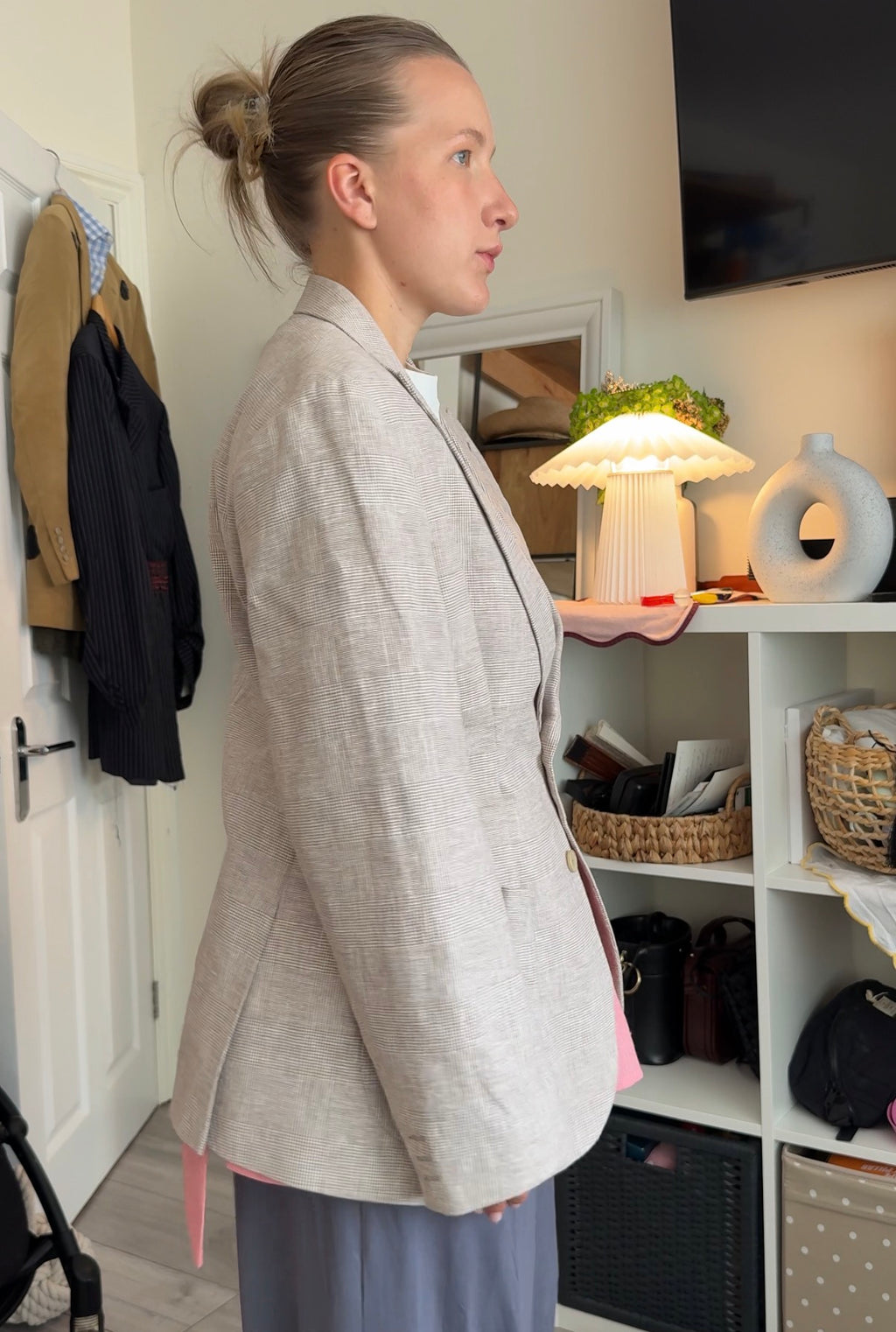 Tailored Check Blazer