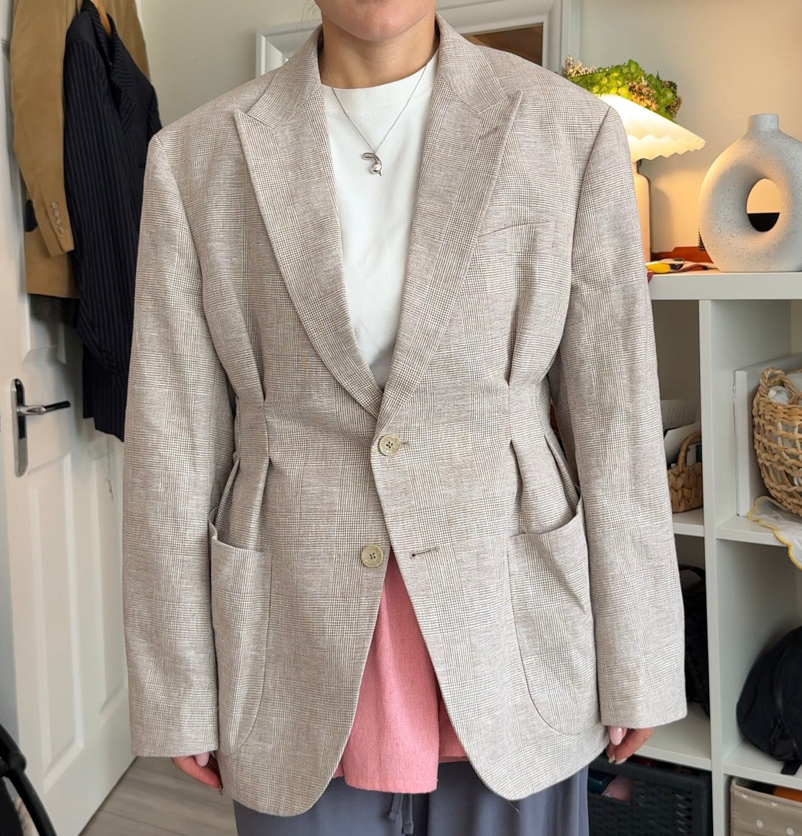 Tailored Check Blazer
