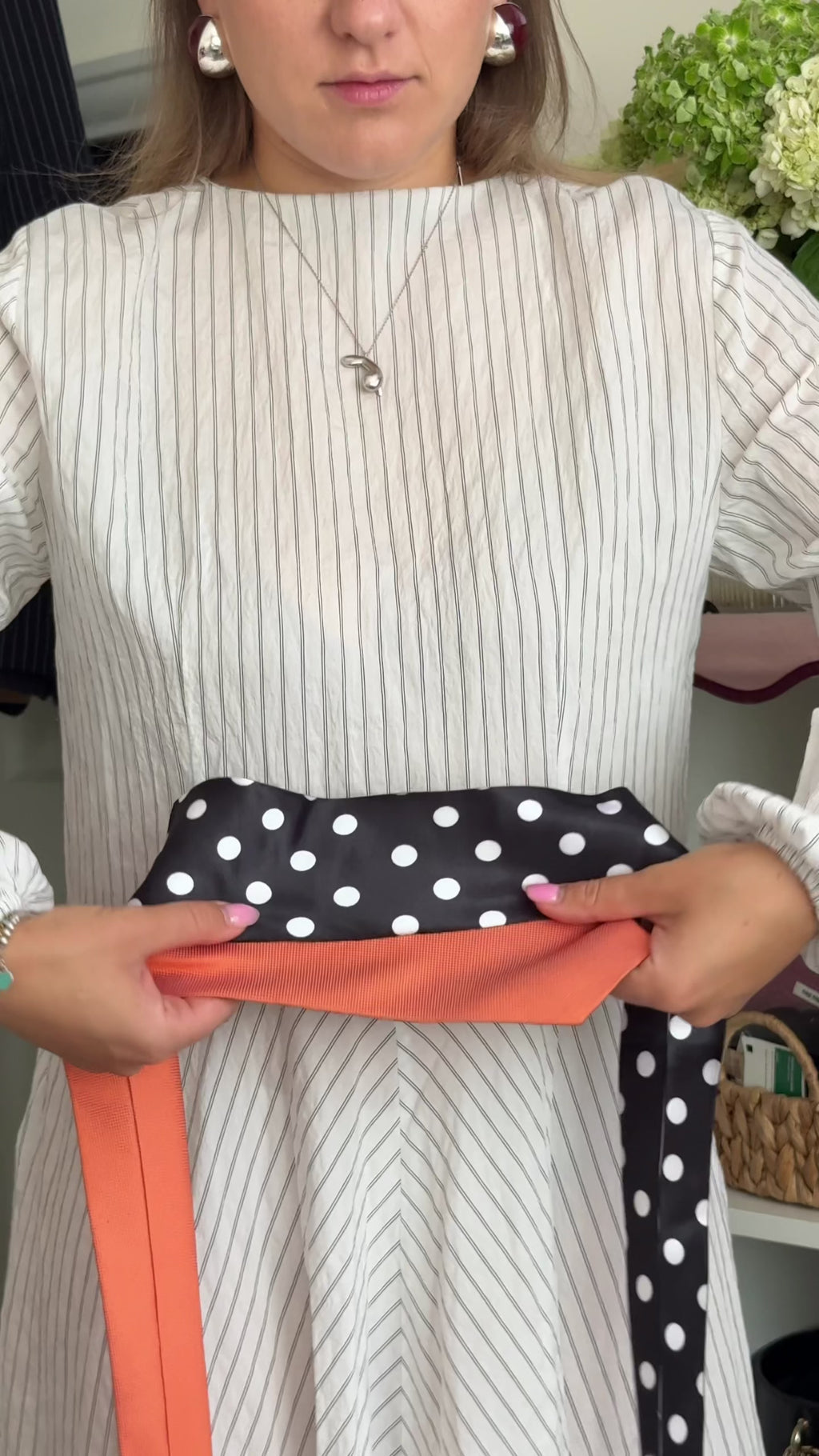 Ties belt ( polkadot)